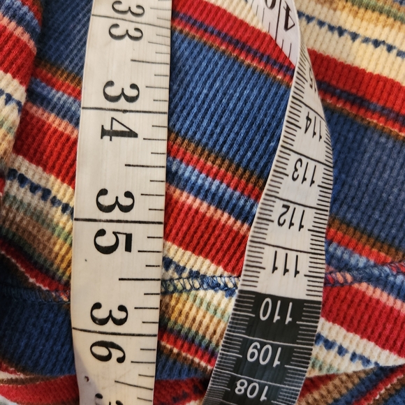 Nwt Striped Dropped Waist Waffle Knit - Picture 6 of 6